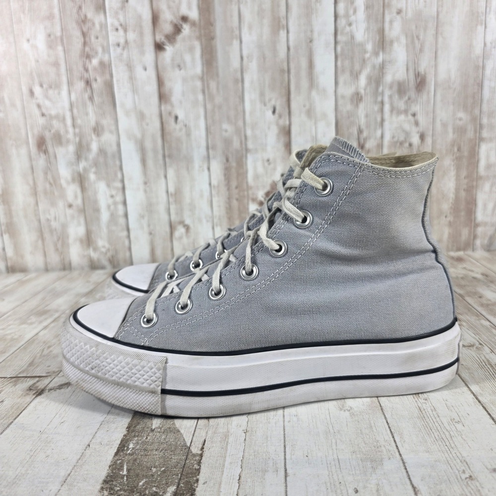 Converse Chuck Taylor All Star Lift Platform High Top Gray Womens 8 570434C - Picture 2 of 8